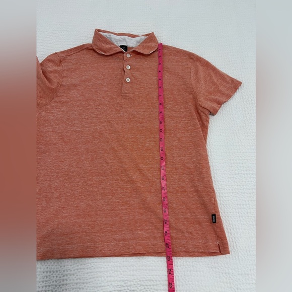 Hugo Boss Marled Orange Slim Fit Polo Shirt - Picture 8 of 8